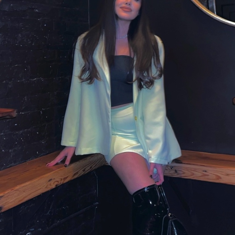 PLT skirt and blazer set